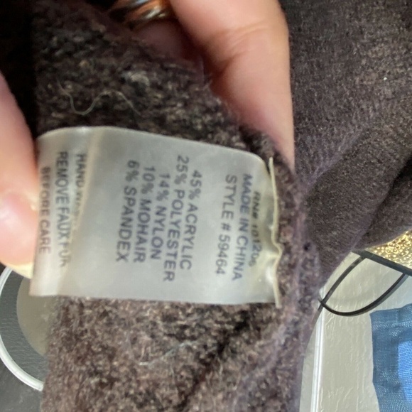 Soft Surroundings St. Moritz Sweater Coat In Brown - Picture 8 of 8